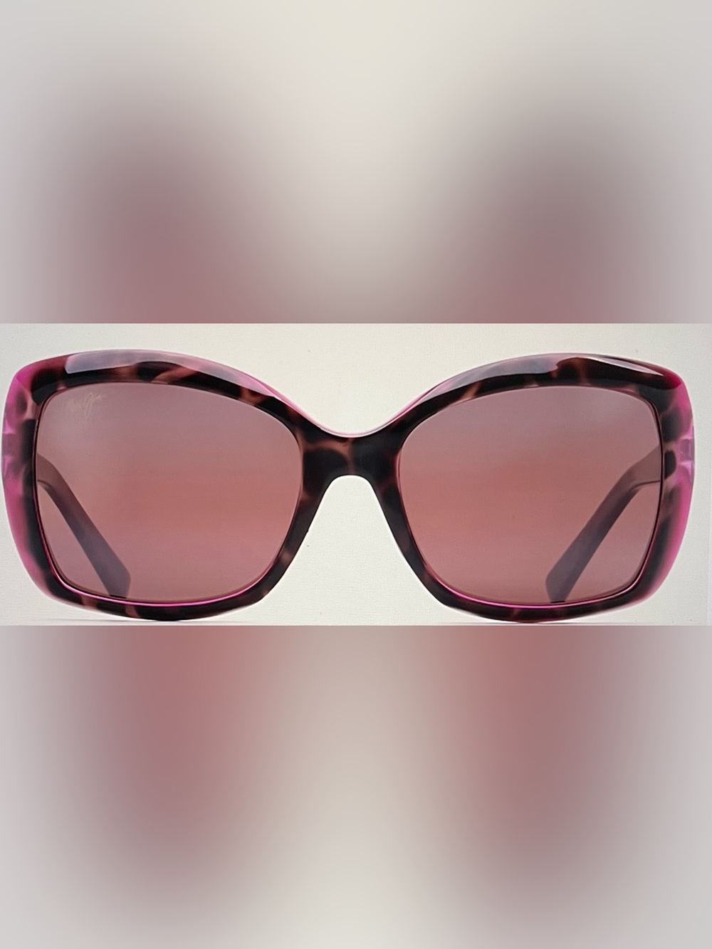 Maui Jim Orchid Raspberry PolarizedPlus2 Rectangular Sunglasses & Cases - Picture 16 of 16